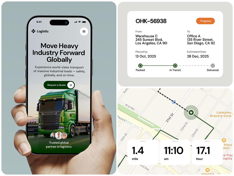 M Highway App mockup